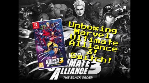 Unboxing Marvel Ultimate Alliance 3 Nintendo Switch EspaÑol Youtube