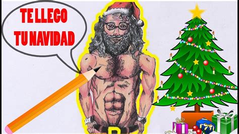 Dibujando A Santa Claus Desnudo Feliz Navidad Youtube