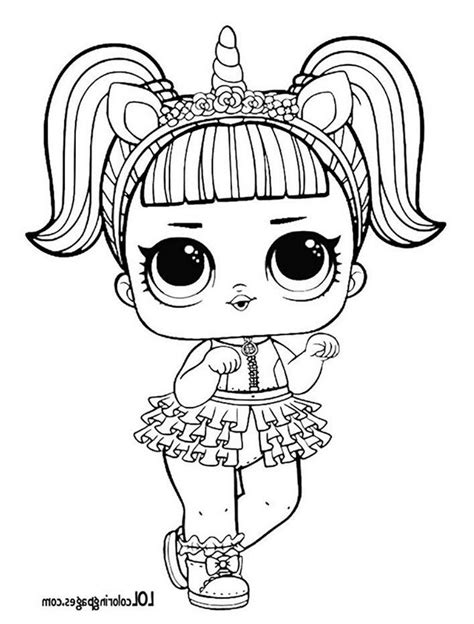 Unicorn Lol Surprise Doll Coloring Page Lol Surprise Doll Free