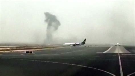 Emirates Plane Makes Emergency Landing Bursts Into Flames In Dubai