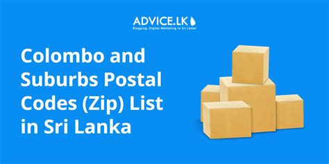 Colombo And Suburbs Postal Codes Zip List In Sri Lanka