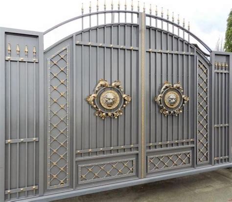 See more ideas about modern gate, gate design, main gate design. Stunning gray gold gate design ideas for modern home decor ...