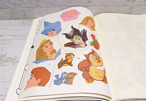 Walt Disney Fairy Tales Giant Sticker Fun Book Out Of Print Etsy