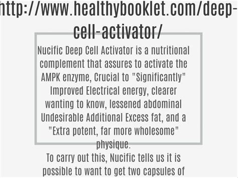 Ppt Deep Cell Activator Powerpoint