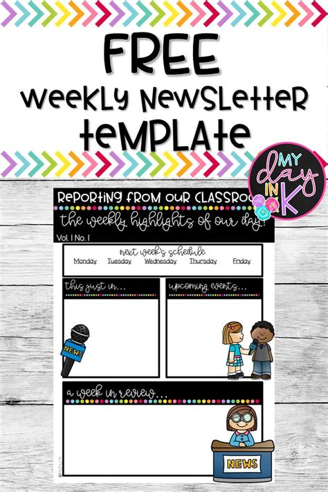 Weekly Newsletter Template Freebie Weekly Newsletter Template