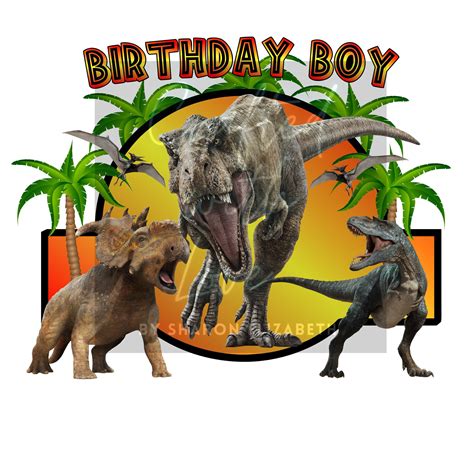 Jurassic Park Birthday Party Shirt Ready To Print Digital Etsy España