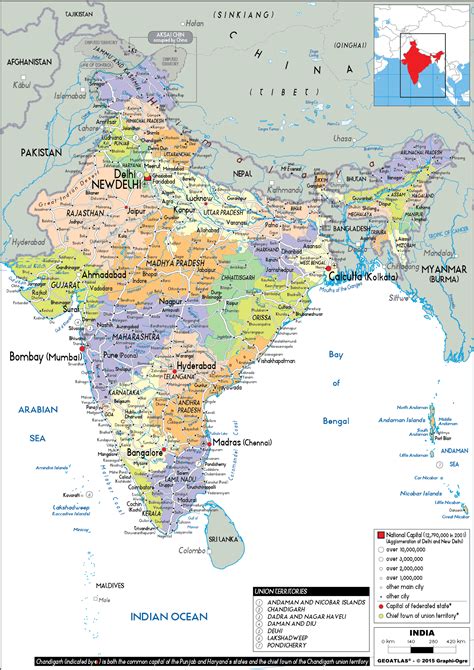 India Map (Political) - Worldometer