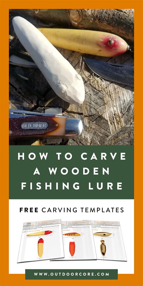 How To Carve A Fishing Lure Template Fishing Lures Carving Wooden