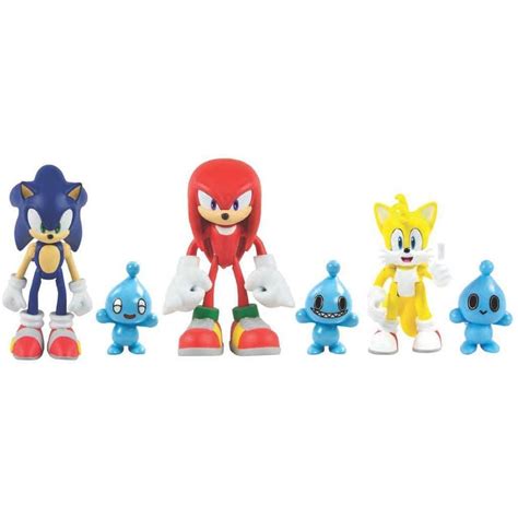 Action Figures Sonic The Hedgehog Sonic Knuckles Tails With Chao