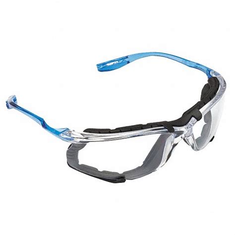 3m safety glasses anti fog anti scratch foam gasket wraparound frame frameless clear blue