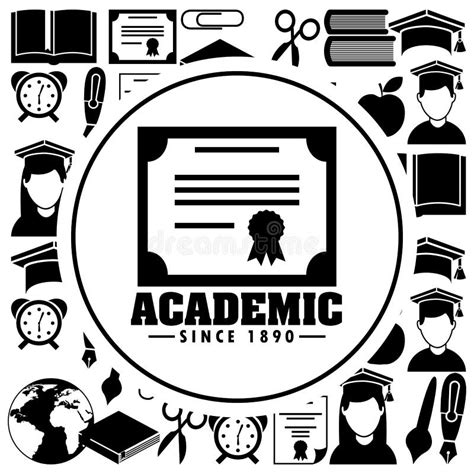 Academic Education Design Stock Illustration Illustration Of College