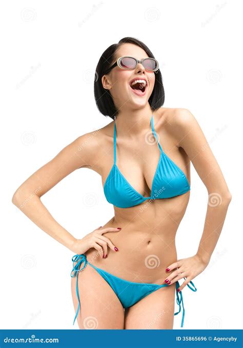 Woman Wearing Bikini And Sunglasses Stock Photo Image Of Lifestyle
