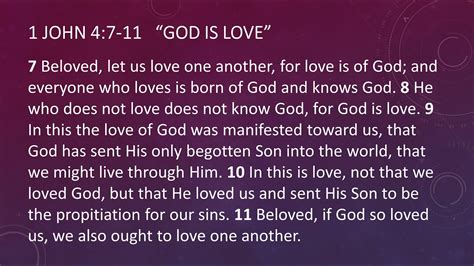 God Is Love 1 John 47 11 Youtube
