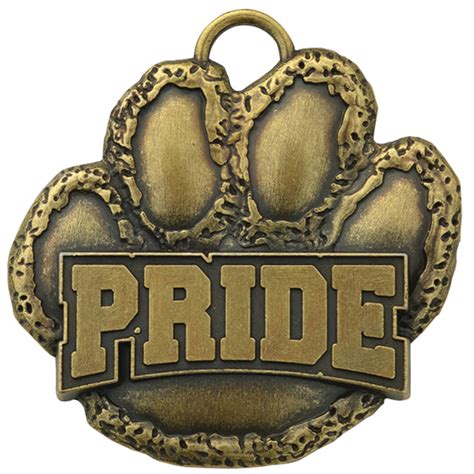 Paw Pride Mascot Medal Jones School Supply