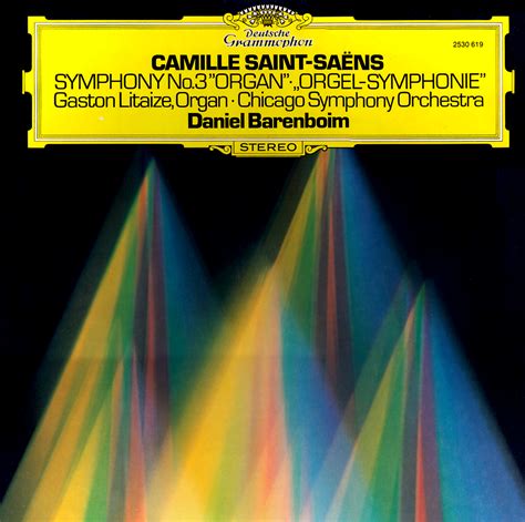 Saint Saëns Symphony No3 ‘organ Daniel Barenboim Chicago Symphony Orchestra Keowell Covers