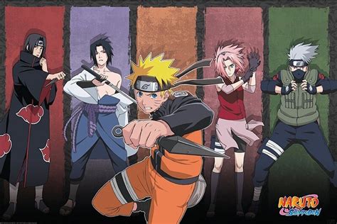 Naruto Shippuden Naruto And Allies Poster Affiche All Poster Chez