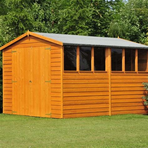 Shire Overlap 10×8 Shed Double Door Aston Sheds