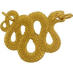 Gold Plated Bronze Snake Pendant | Gold findings, Wholesale jewelry findings, Snake pendant