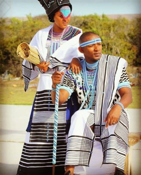 Clipkulture Couple In Xhosa Umbhaco Traditional Wedding Attire