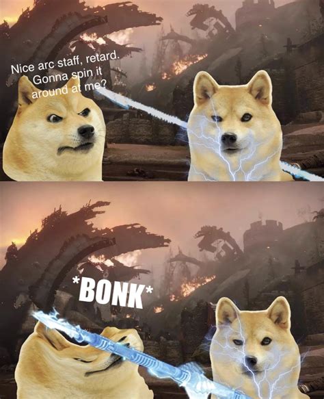 Doge Bonk Meme Doge Bonk Hd Greeting Card By Goath Redbubble Видео