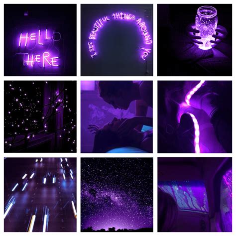 Neon Dark Purple Moodboard Image By Aestheticposts