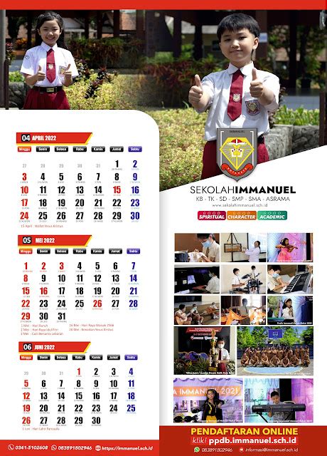 Kalender Tahun 2022 Sekolah Immanuel Batu Sma Immanuel Batu