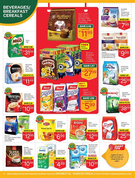Don't miss the golden opportunity starting today. Giant Catalogue: 2 x 500g Nestle Breakfast Cereal RM27.99 ...