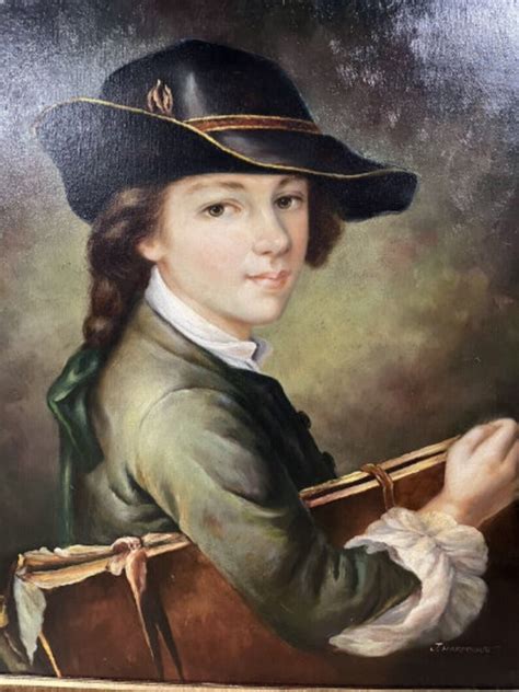 Portrait Young Man Studying Original Painting Oil On Canvas Etsy