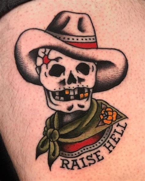 60 Cowboy Hat Tattoo Ideas For Men Western Designs Artofit