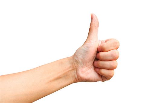 Arm With Thumbs Up Hand Finger Side Stock Photos Pictures And Royalty