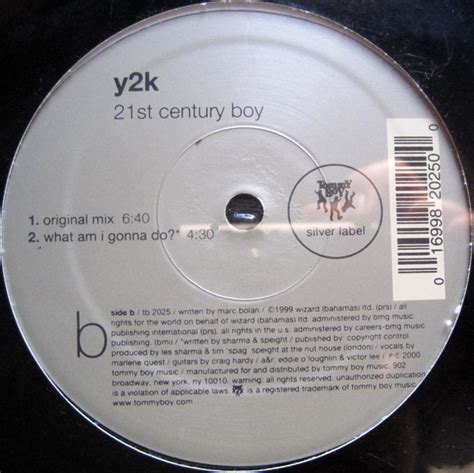 Y2k 21st Century Boy 2000 Vinyl Discogs