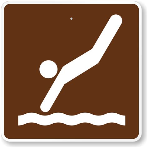 Diving Symbol Sign Dornbos Sign And Safety Inc
