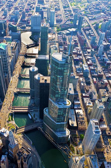 Aerial View Of Trump Tower, Chicago Photograph by Panoramic Images