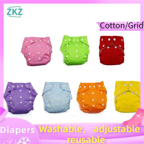 Zkz Reuseable Washable Adjustable One Size Baby Pocket Cloth Diapers