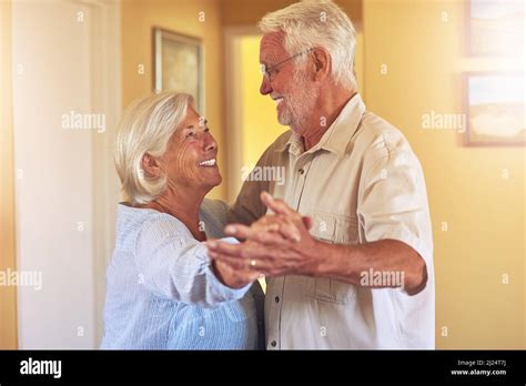 they danced every dance together from day one shot of a happy senior couple dancing together at