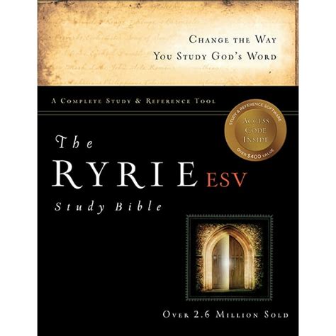 The Ryrie Esv Study Bible Hardcover Red Letter