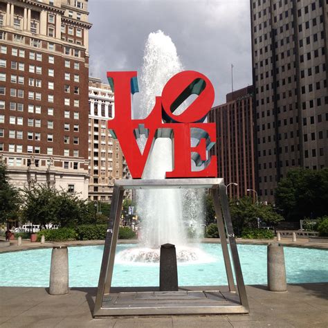Love Statue In Philadelphia Love Statue Philadelphia Pennsylvania