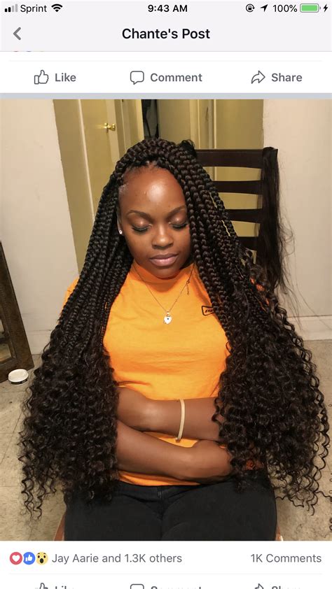 Wavy Box Braids Styles Wavy Haircut