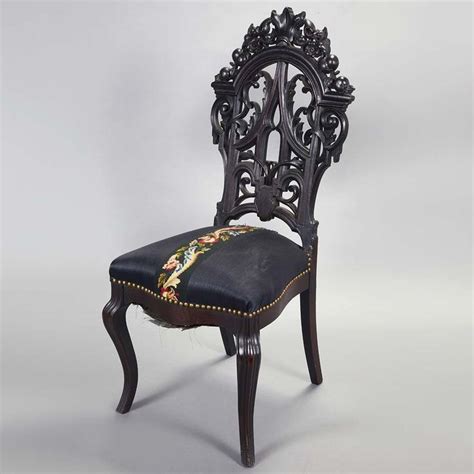 Integrated with hydraulic height adjuster and strong rotating base, these parlor chairs are owing to this stylish design, robust construction and extra comfortable seats, parlor chairs. American Transitional Gothic/Rococo Revival Carved and ...