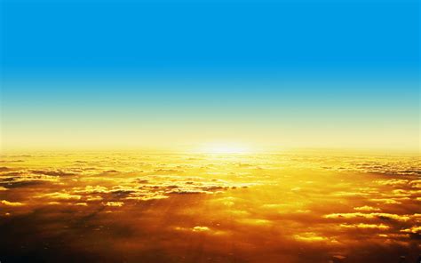 Blue And Gold Sky Wallpaper Posted By John Peltier