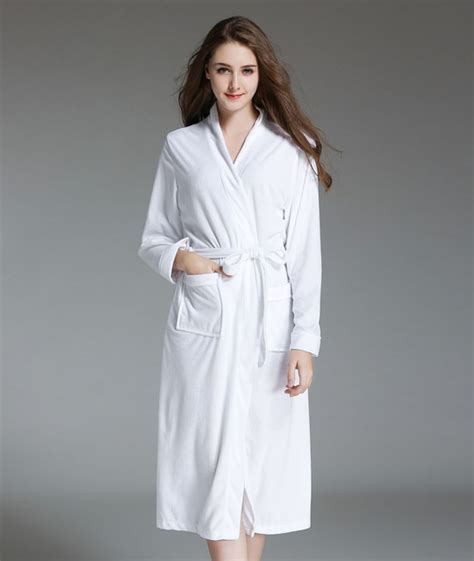 Buy Plus Size Towel Cotton White Robe Women Plus Long