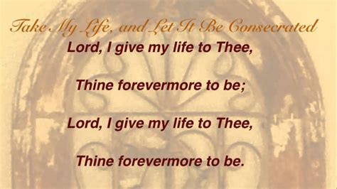 Take My Life And Let It Be Consecrated Baptist Hymnal 283 Acordes