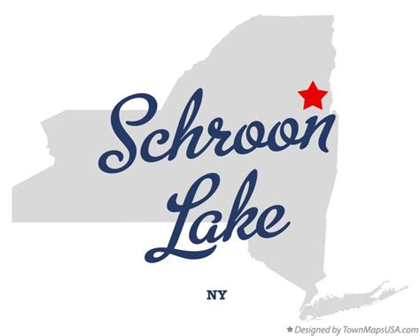 Map Of Schroon Lake Ny New York