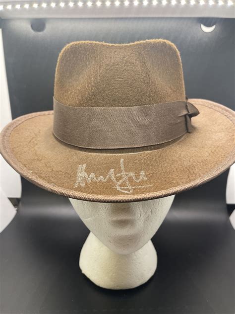 Harrison Ford Indiana Jones Autographed Fedora Hat Signed BAS Beckett