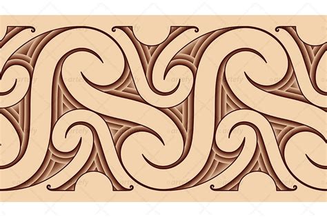 Maori Tattoo Pattern Graphic Patterns ~ Creative Market