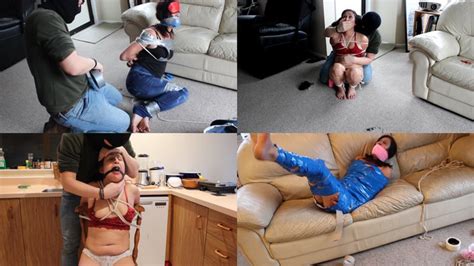 Hispanic Milf Genevieve Is Kept Bound And Gagged In Rope Bondage And Tape Bondage All Day By A