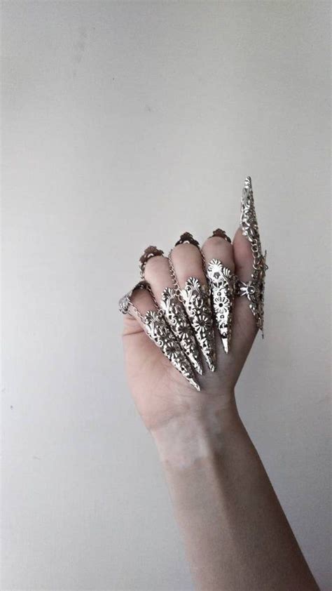 Finger Armour Full Hand Claw Rings Kore Etsy Princess Clothes