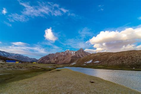 River In Mountains Landscape Of Lahul And Spiti Himachal Pradesh