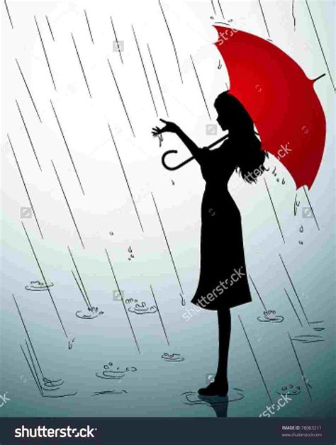 Drawing Of Girl With Umbrella At Explore