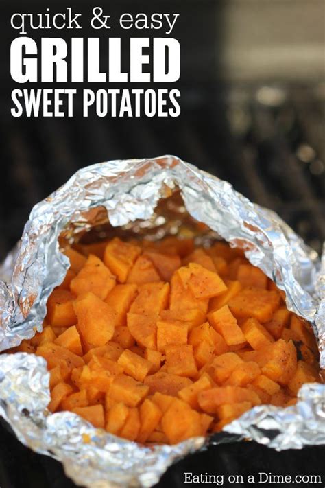 Sweet potatoes will help to get us there (normal glucose level), but, she needs her friends (active lifestyle and other whole foods which are unprocessed). grilled sweet potatoes recipe - easy Sweet potatoes on the grill recipe